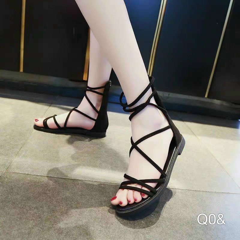 GIÀY SANDAL CHIẾN BINH PHONG CÁCH-SANDAN NỮ CỔ CAO