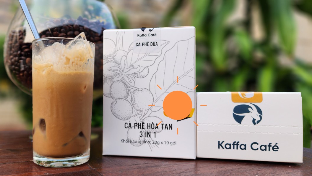 Cà Phê Hòa Tan Vị Dừa - 3IN1 Dừa