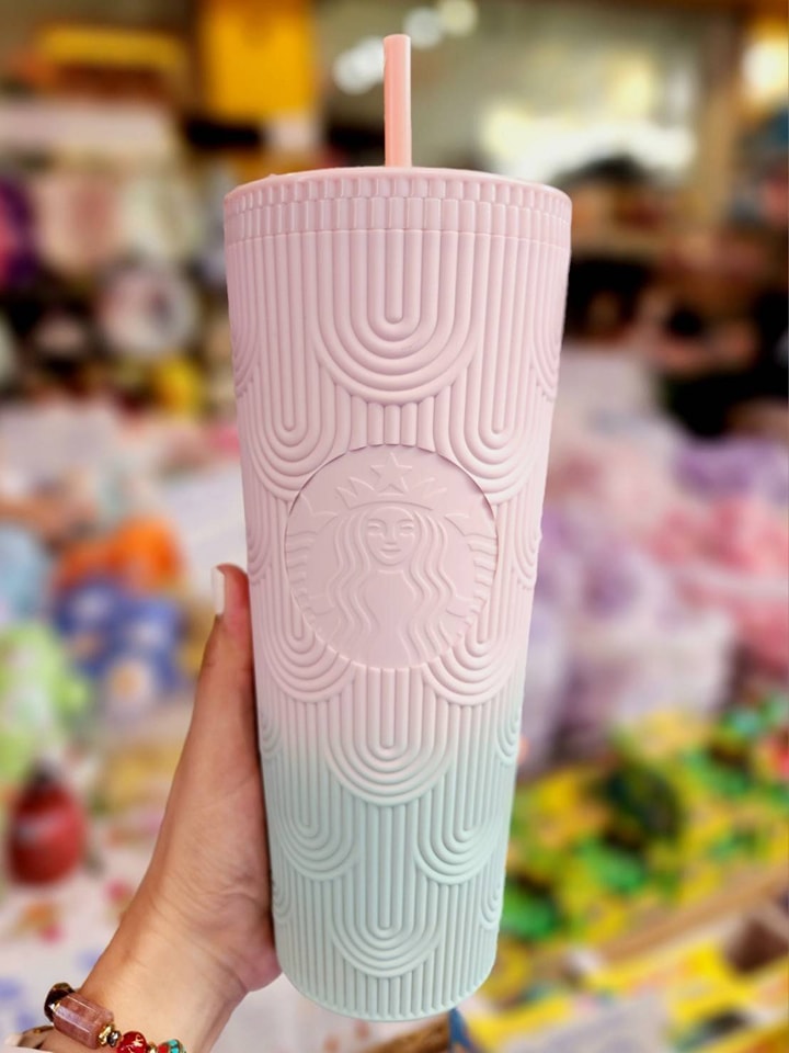 Ly Starbucks Gradient Hồng