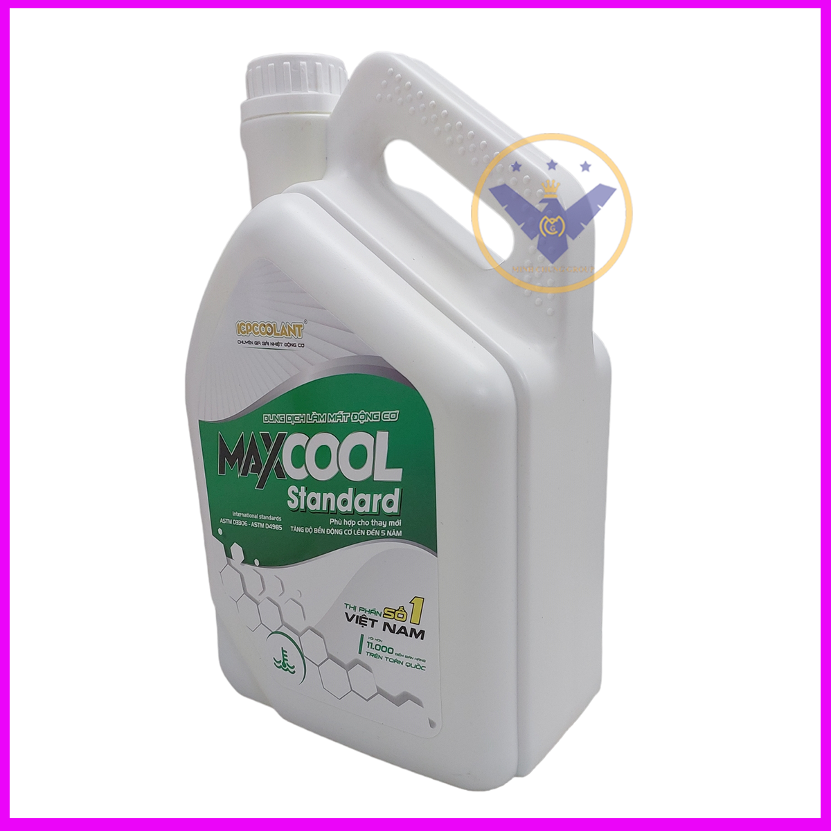 COMBO 2 can nước làm mát động cơ ô tô (màu xanh) Maxcool Stardard Can 4L