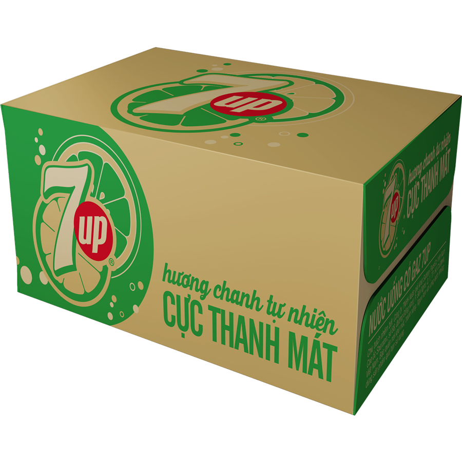 Thùng 24 Chai Nước Ngọt 7 Up 390ml