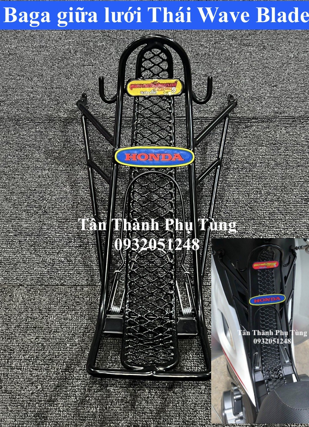Baga lưới Thái gắn Wave Blade
