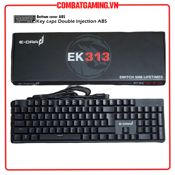 Mechanical keyboard e-dra ek313 (blue switch)