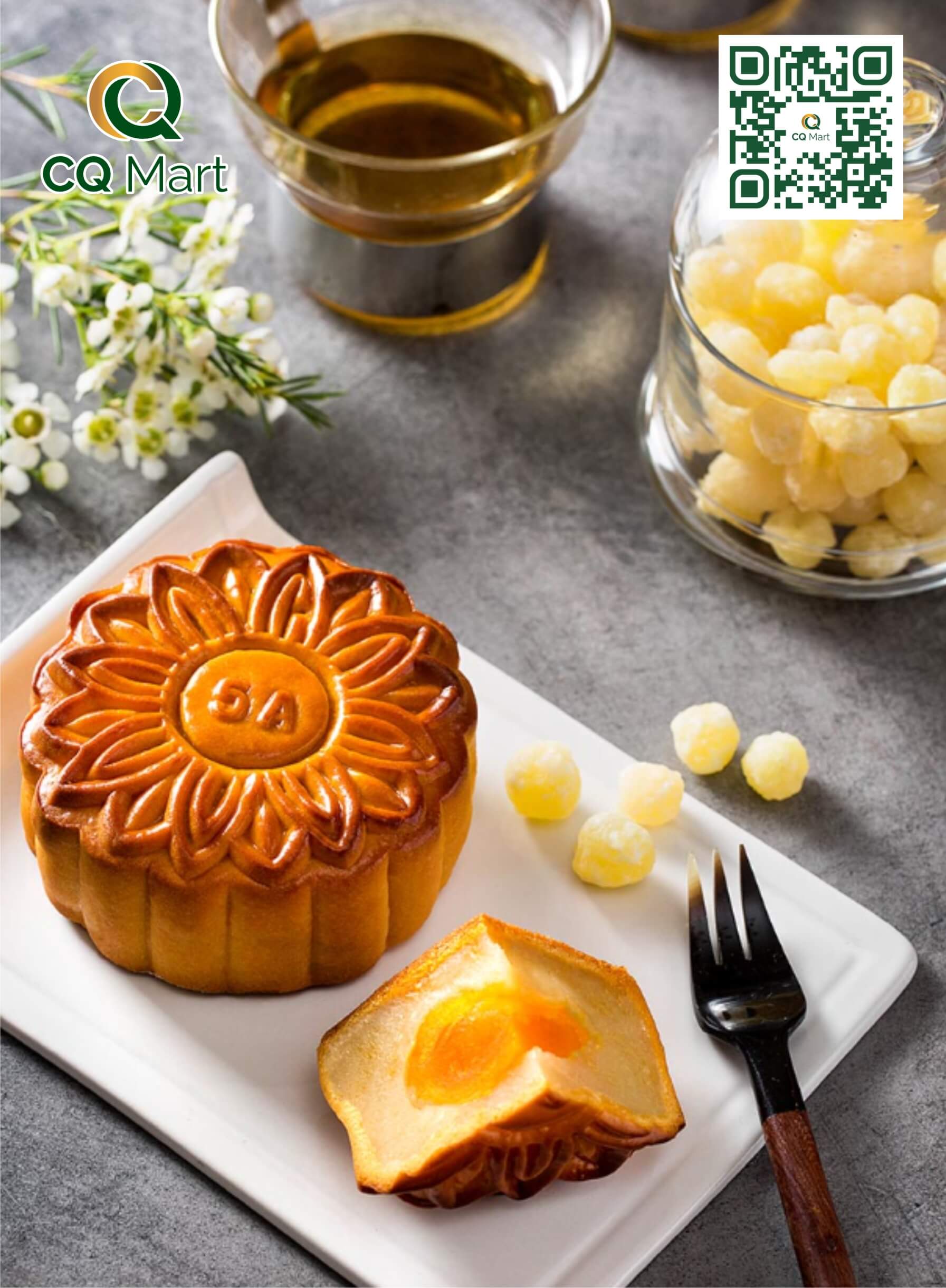 [Chính hãng] 5D_Bánh Trung Thu Givral Hạt Sen 1 Trứng 150g