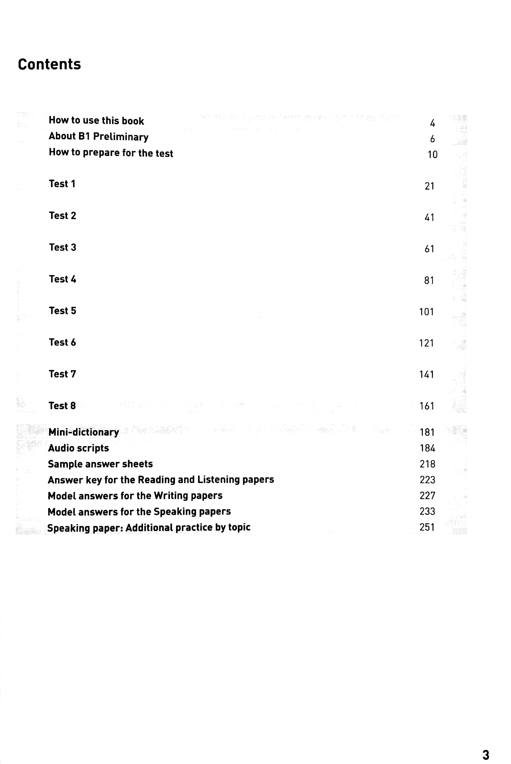 Fahasa - Cambridge English Qualifications - B1 Preliminary - 8 Practice Tests