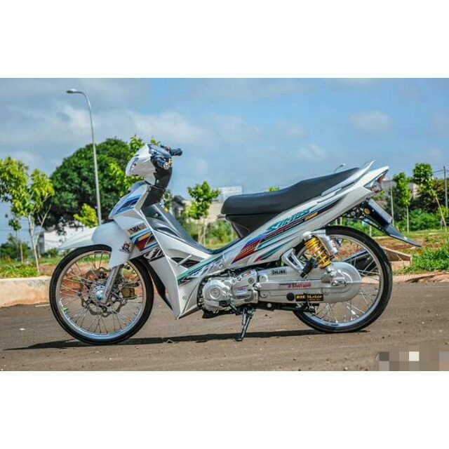 Tem Rời Xe Sirius Trắng (Bộ)