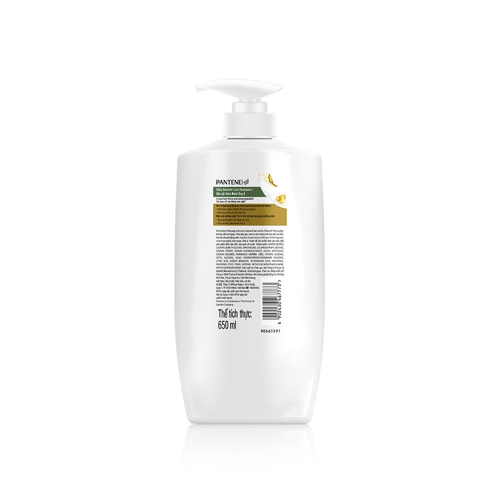 Dầu Gội Pantene Suôn Mượt Óng Ả 650ml