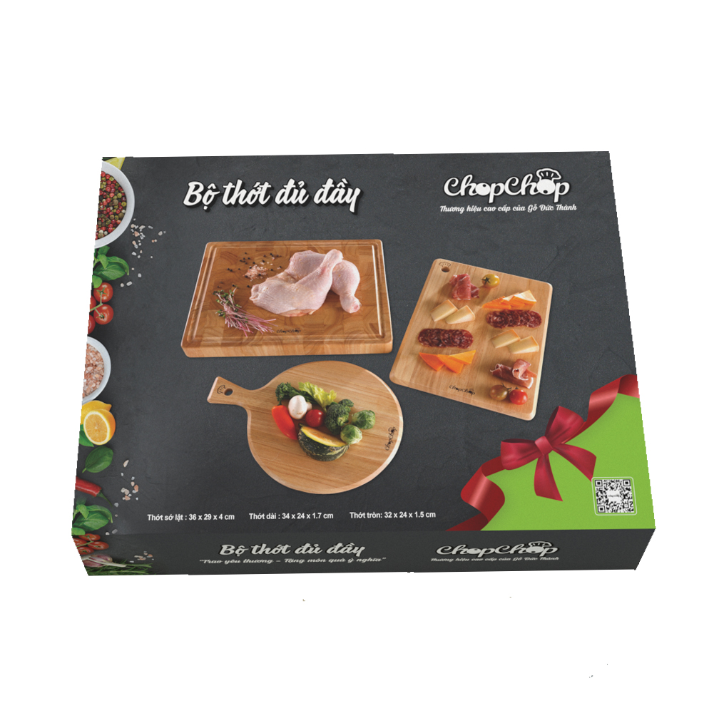 [COMBO] Bộ 3 Thớt Đủ Đầy ChopChop - 05971-15971