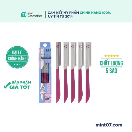 Dao cạo lông mày kai cán hồng