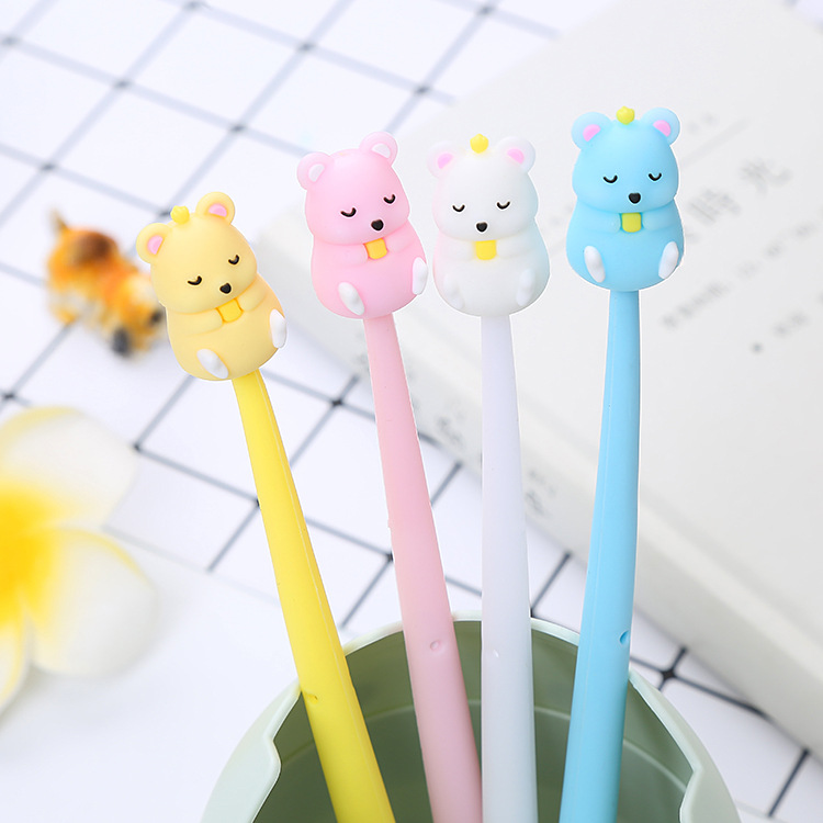 Bút nước dẻo gấu xinh 4 màu