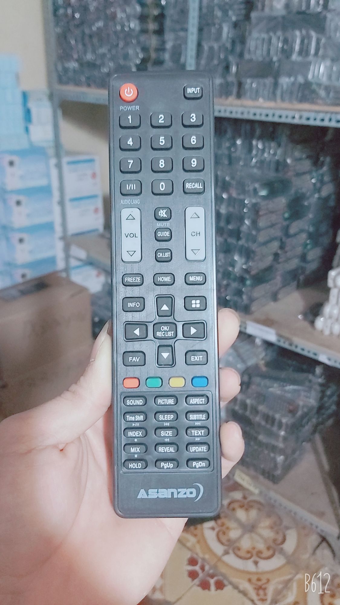 Điều khiển tivi Asanzo vuông smat