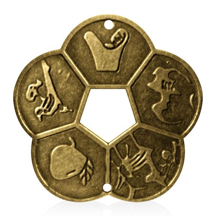 Đồng Xu Hoa Mai Kim Tiền phong thủy chiêu tài bằng đồng nguyên chất