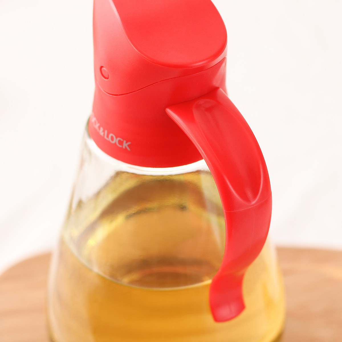 Bình Thủy Tinh Rót Dầu Lock&Lock CKO101 550ml (bình đựng dầu ăn, nước chấm, xì dầu nắp tự động đóng mở)