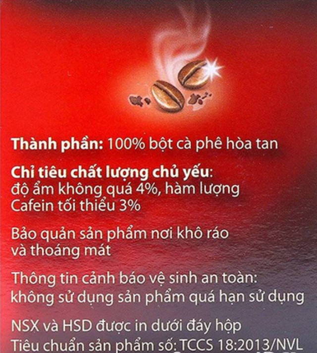 Cà Phê Nestlé Red Cup hộp giấy 30g (15 gói x 2g)