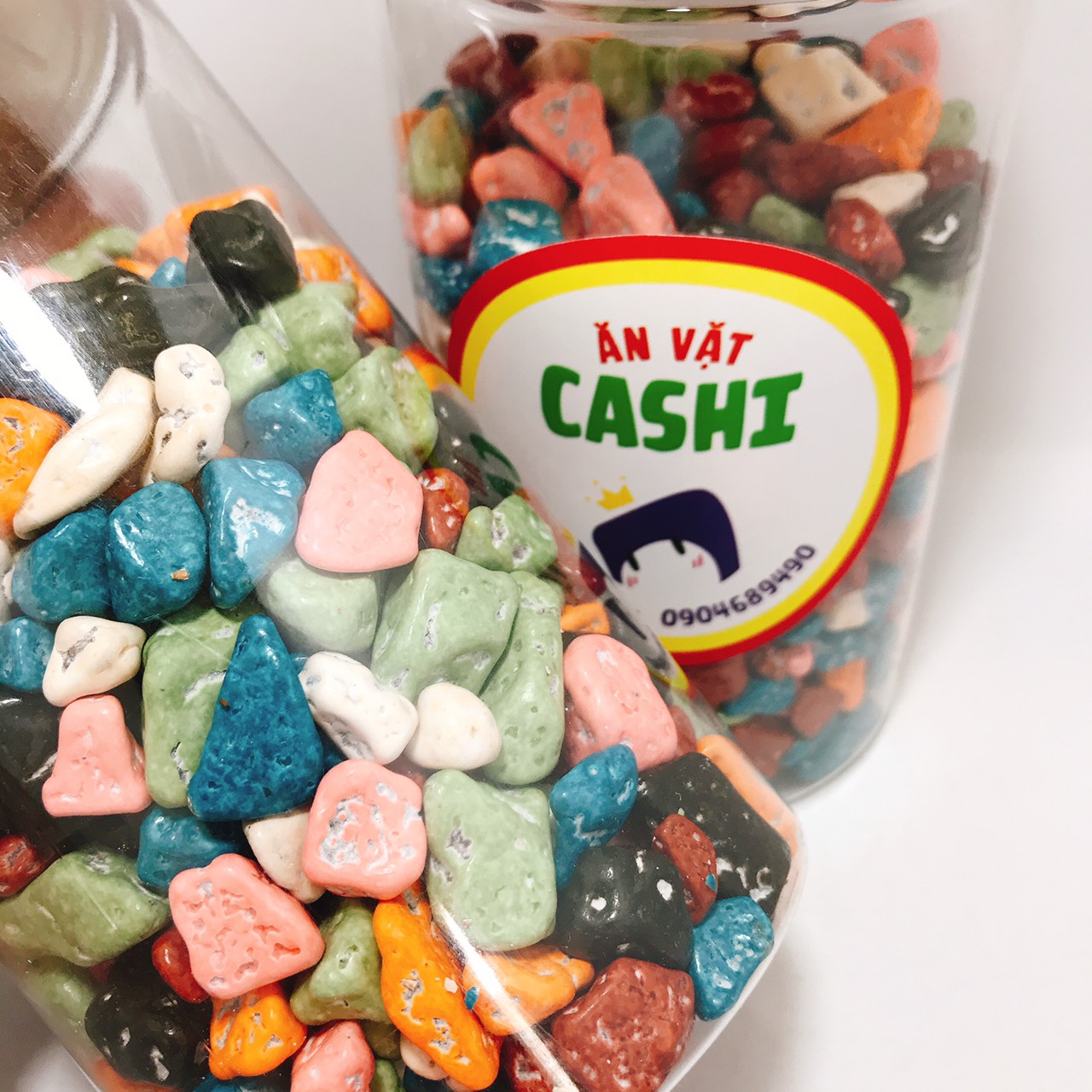 Kẹo sỏi đá nhân socola 500gr_Đồ ăn vặt Cashi TPHCM
