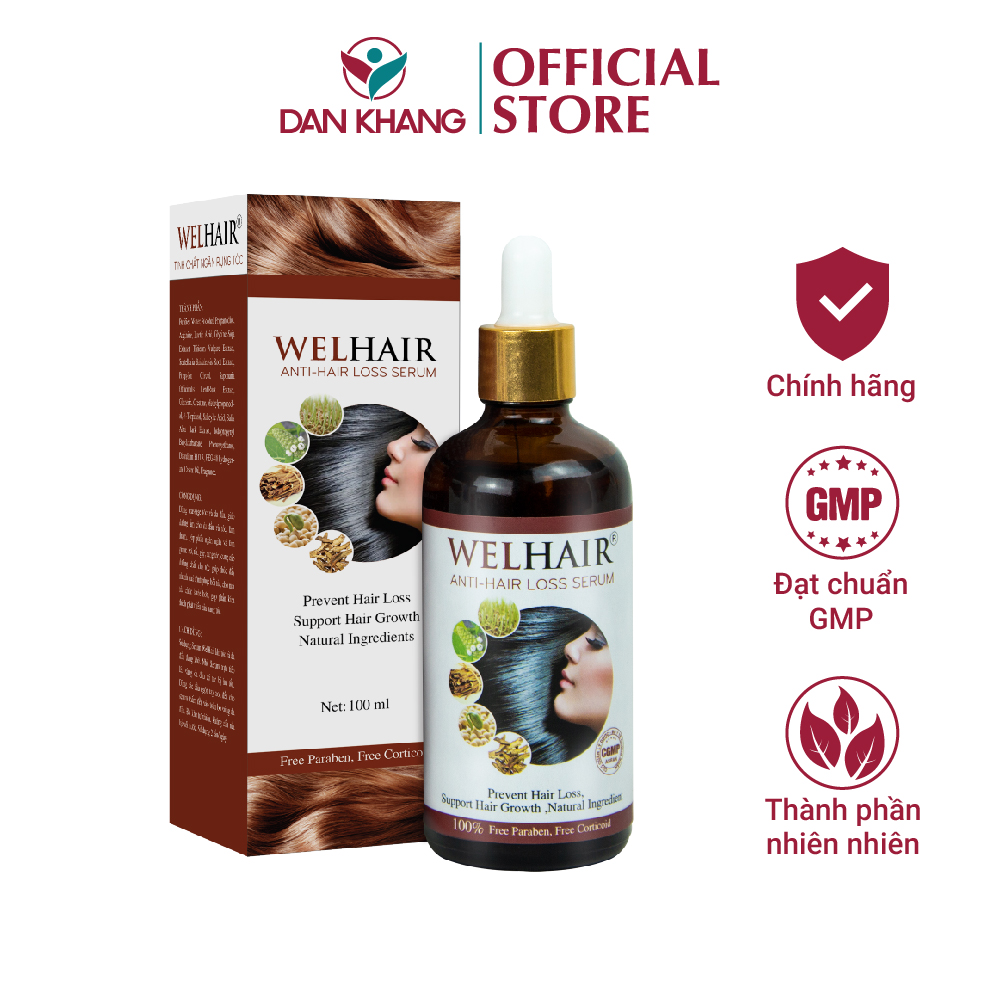 Serum Ngăn Rụng Tóc Dưỡng Tóc Chắc Khỏe Welhair - 100ml