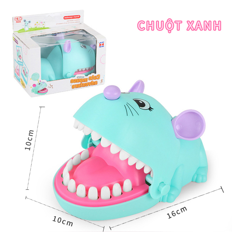 Đồ chơi cá sấu cắn tay, trò chơi khám răng cá sấu loại to, chất lượng cao cho bé