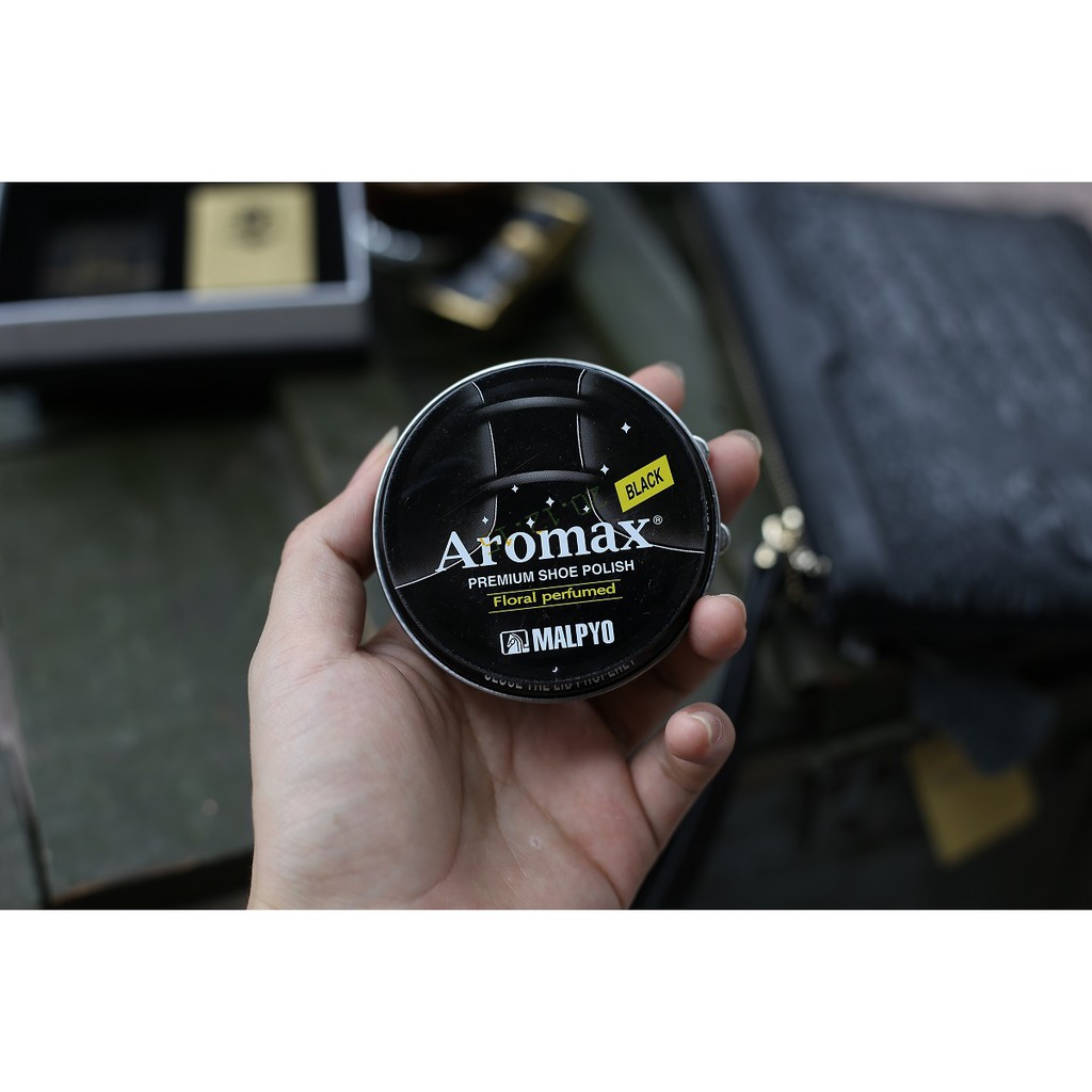Xi đánh giày hàn quốc aromax - màu đen và nâu