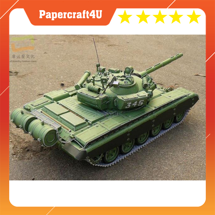 Mô hình giấy 3d - xe tank t-72m1 tỉ lệ 1:35 - mô hình giấy tự lắp ráp