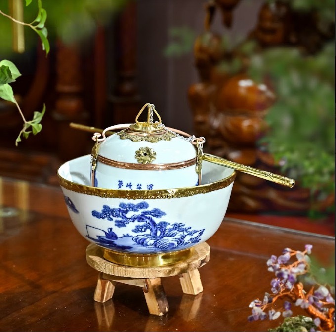 BÁT GỐM BÁT TRÀNG BỌC ĐÔNG, BÁT GỐM GIẢ CỔ MEN LAM