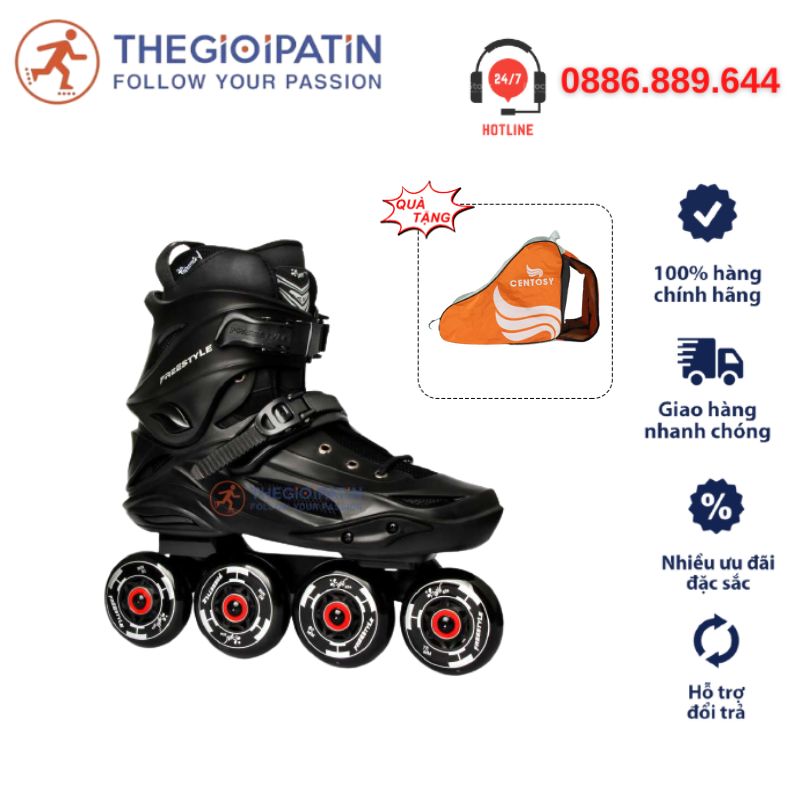 Giày Patin Người Lớn Centosy Freestyle M2 Pro chính hãng, cao cấp