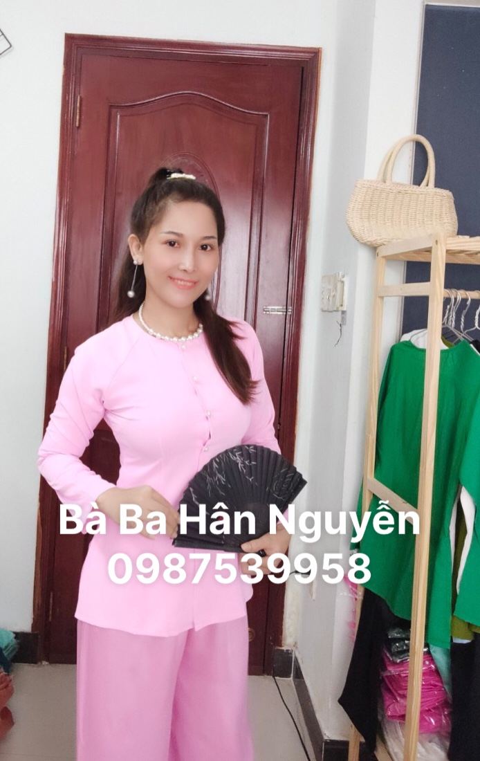 ÁO BA BA TRƠN  LỤA TẦM Ý(KÈM QUẦN)