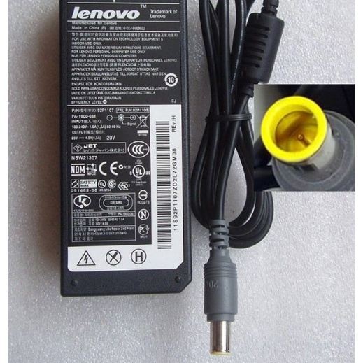 Sạc zin theo máy laptop ibm/lenovo t400 t410 t420 t430, x201,x200,x230,... 20v- 4.5a chân kim , tròn !