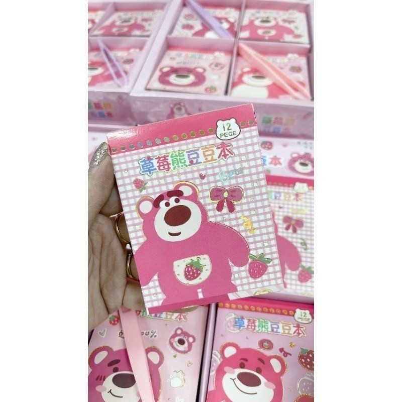 Sổ sticker gấu dâu cute dễ thương-Happyfunny