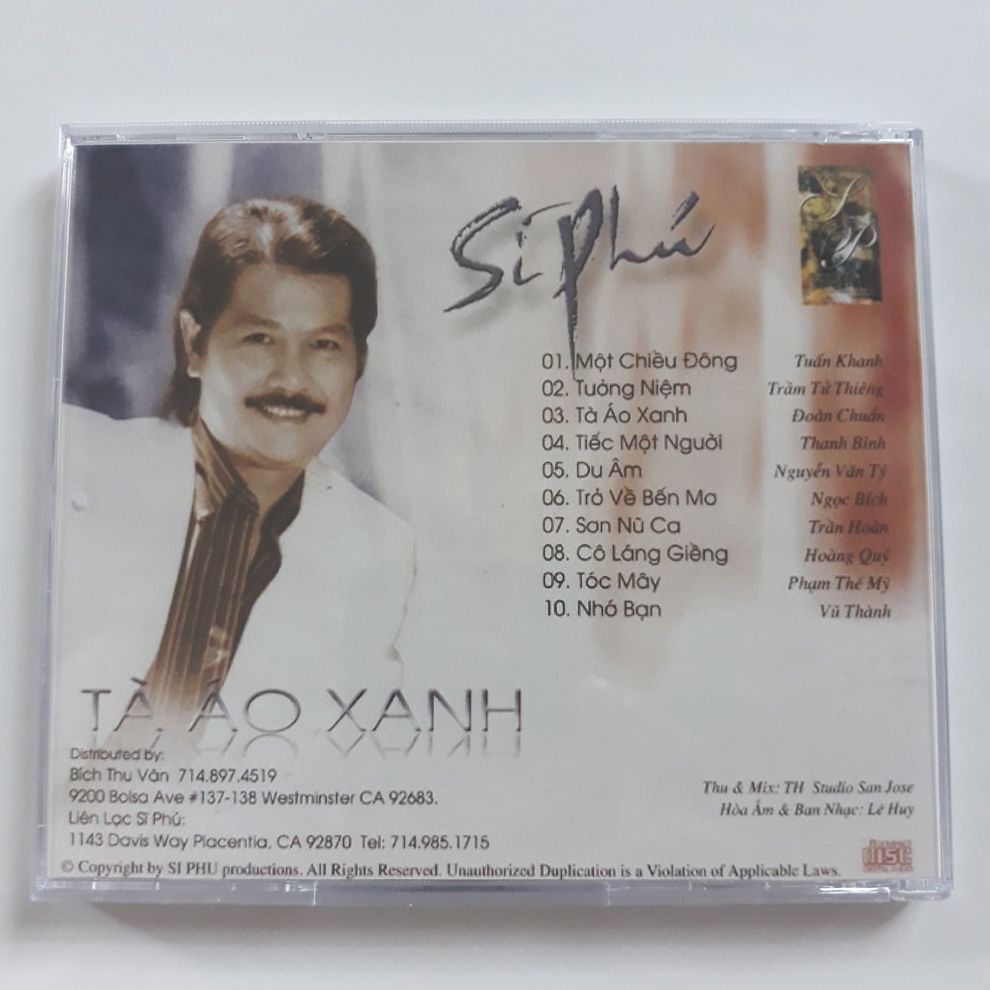 Bộ 3 đĩa cd Sĩ Phú phono