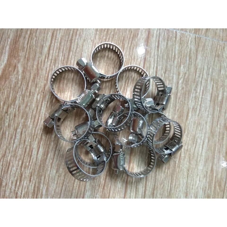 combo 3 chiếc Đai xiết ống các loại inox (đai siết-quai nhê- cổ dê)