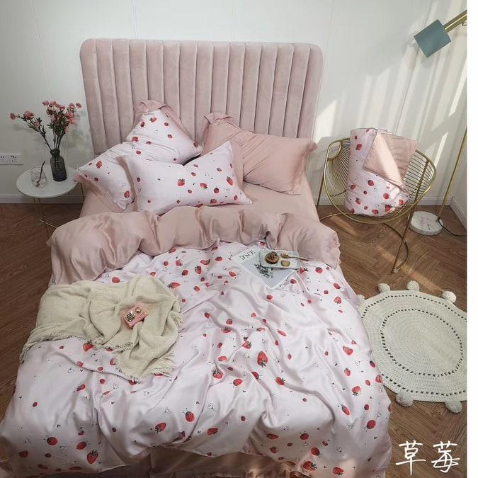 Bộ chăn ga gối lụa tencel tơ tằm thiên nhiên (MS03)