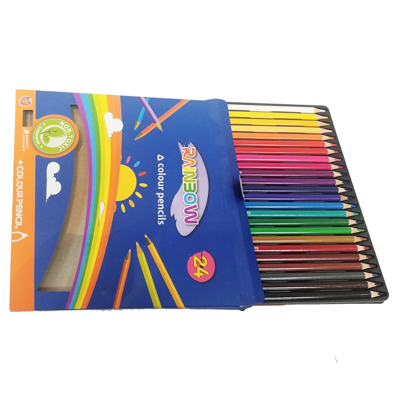 Bút Chì RainBow Hộp Giấy Yplus - PC110412 (24 màu)