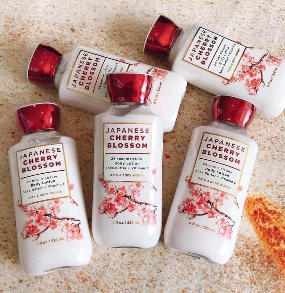 Dưỡng thể Bath & Body Work Japanese Cherry Blossom 8oz