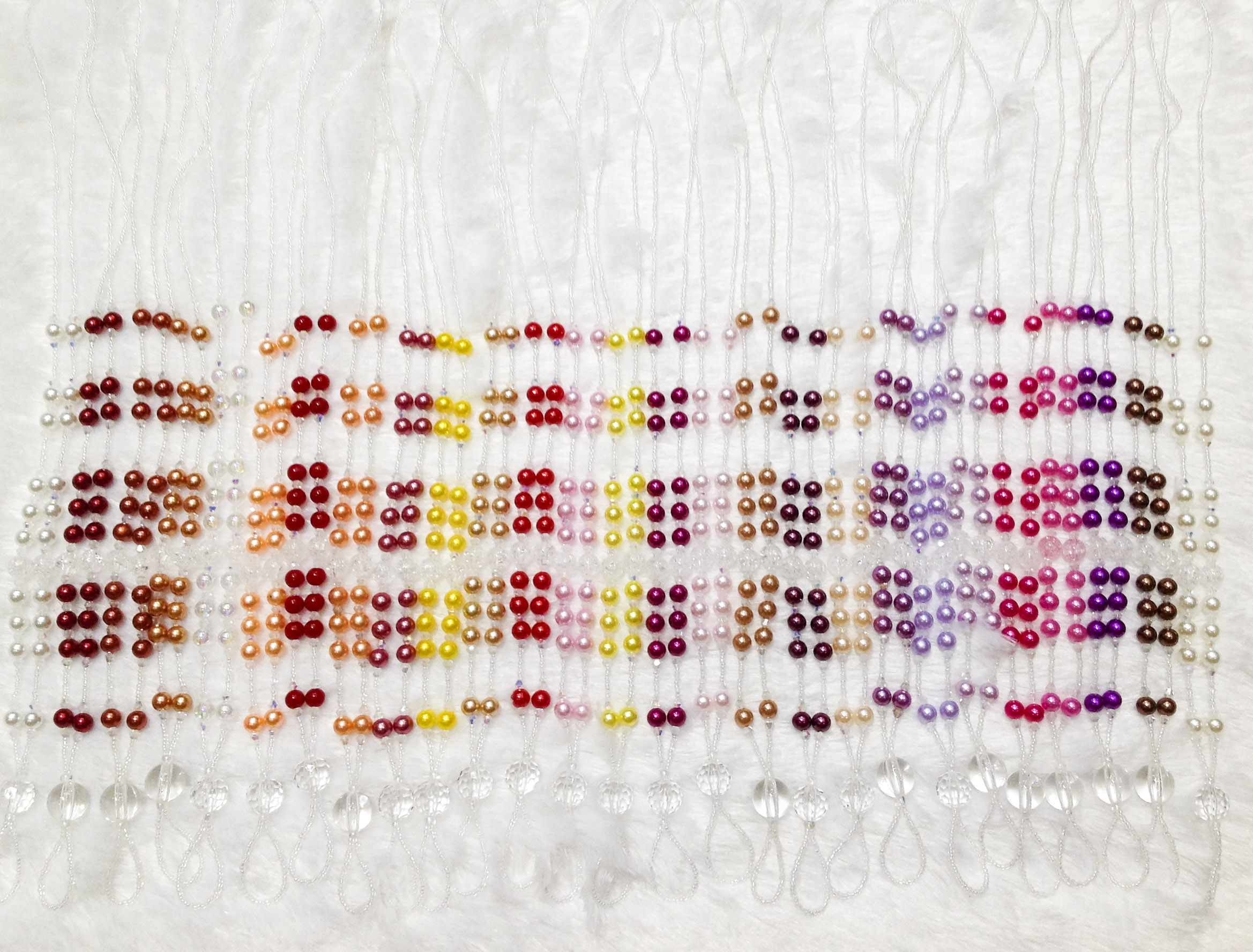 Dây đeo thẻ tên Dây đeo bảng tên văn phòng chuỗi hạt cườm ngọc trai cho giáo viên nhân viên công sở phong cách áo dài sang trọng