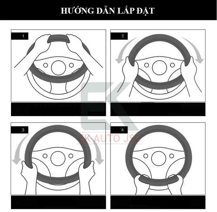 BỌC VÔ LĂNG DA CARBON CAO CẤP XE HYUNDAI