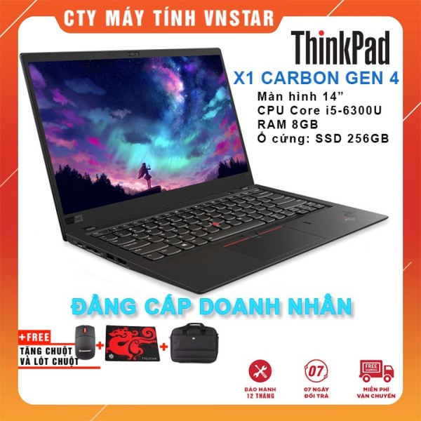 Bảng giá Laptop Lenovo ThinkPad X1 Carbon Gen4 i5-6200U | Ram 8GB | SSD 256Gb 14 | FHD - Nhập khẩu USA Phong Vũ