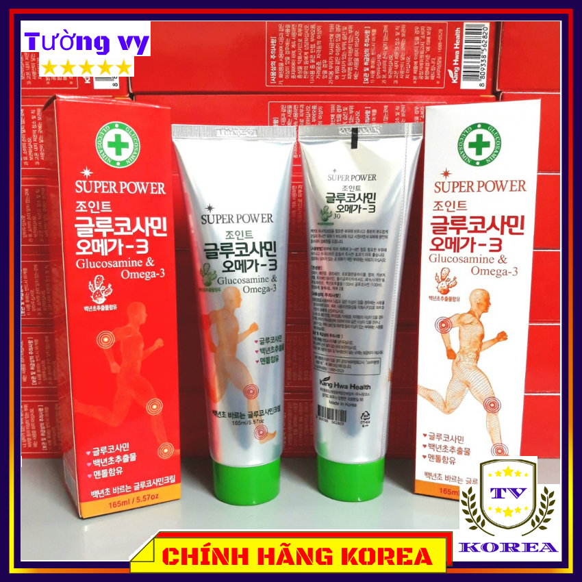 Dầu lạnh hàn quốc Glucosamine Omega 3 đặc biệt, tuýp 165ml
