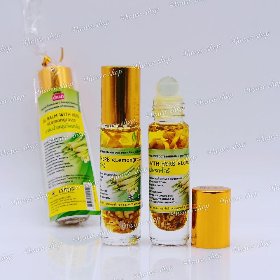 01 dầu thảo mộc ngâm sả otop thái lan 7ml