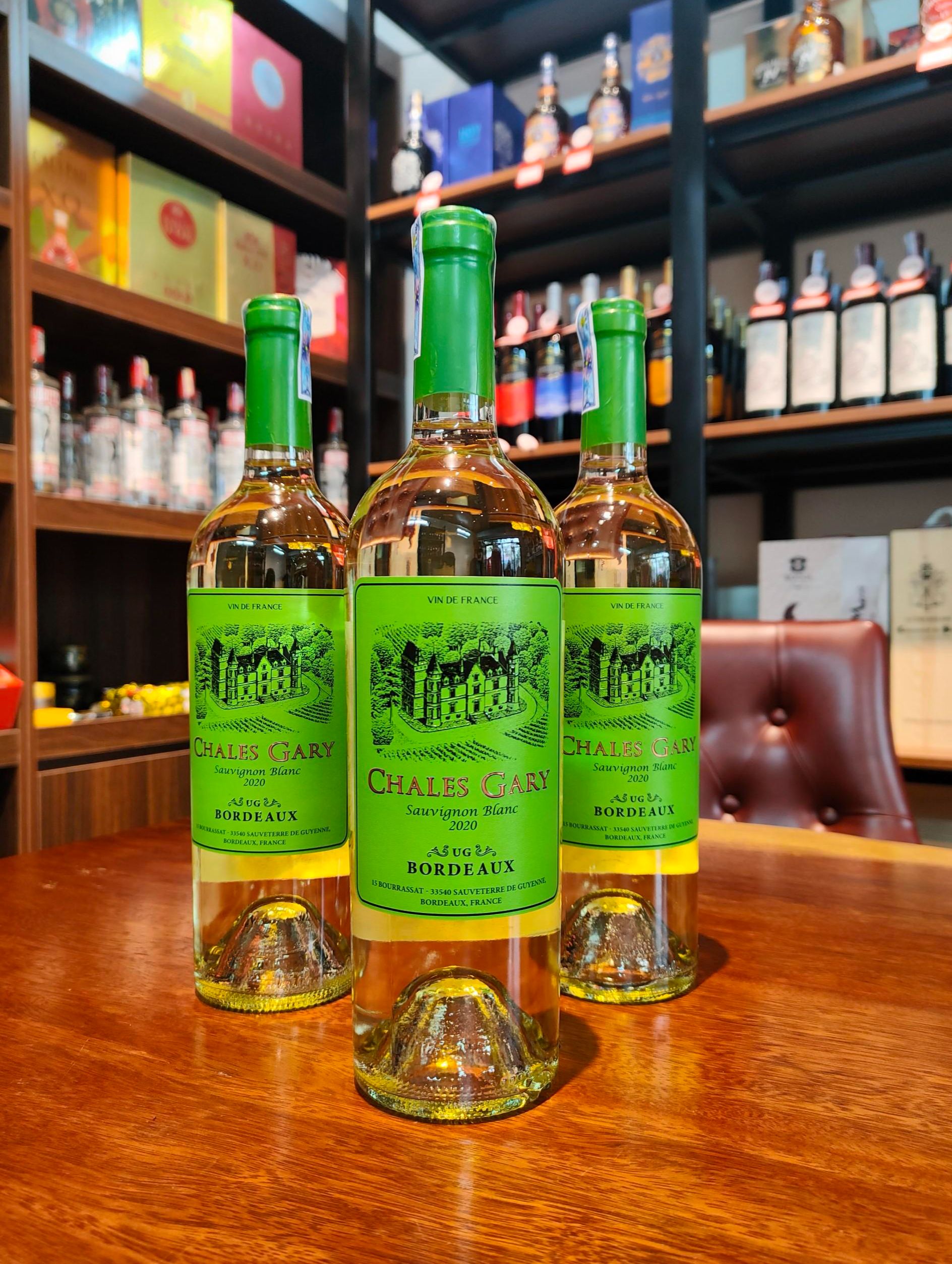 Vang Pháp Chales Gary Sauvignon Blanc