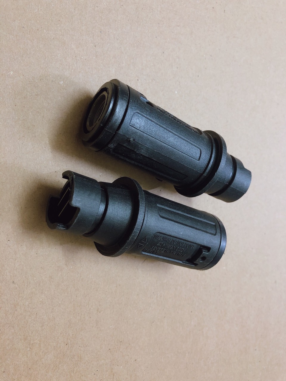 2 Béc xịt rửa xe đen ren trong mỏ vịt kiểu gài gắn sún xịt rửa áp lực cao - Lắp được bình bọt tuyết 0,5L