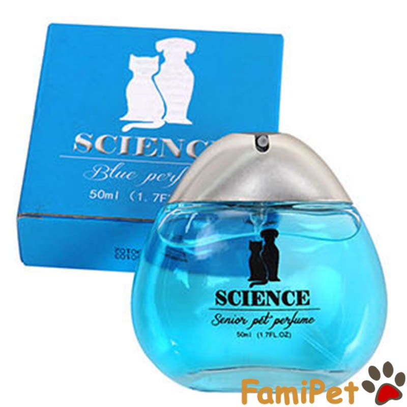 Nước hoa cho chó mèo, thú cưng Science 50ml - Bạc