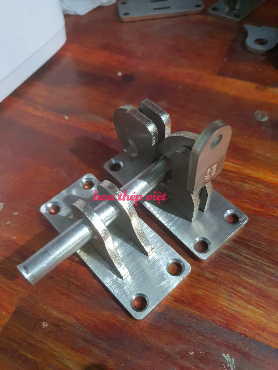 Chốt cổng tự động INOX 304, hàng cao cấp (tặng kèm 8 vít inox)