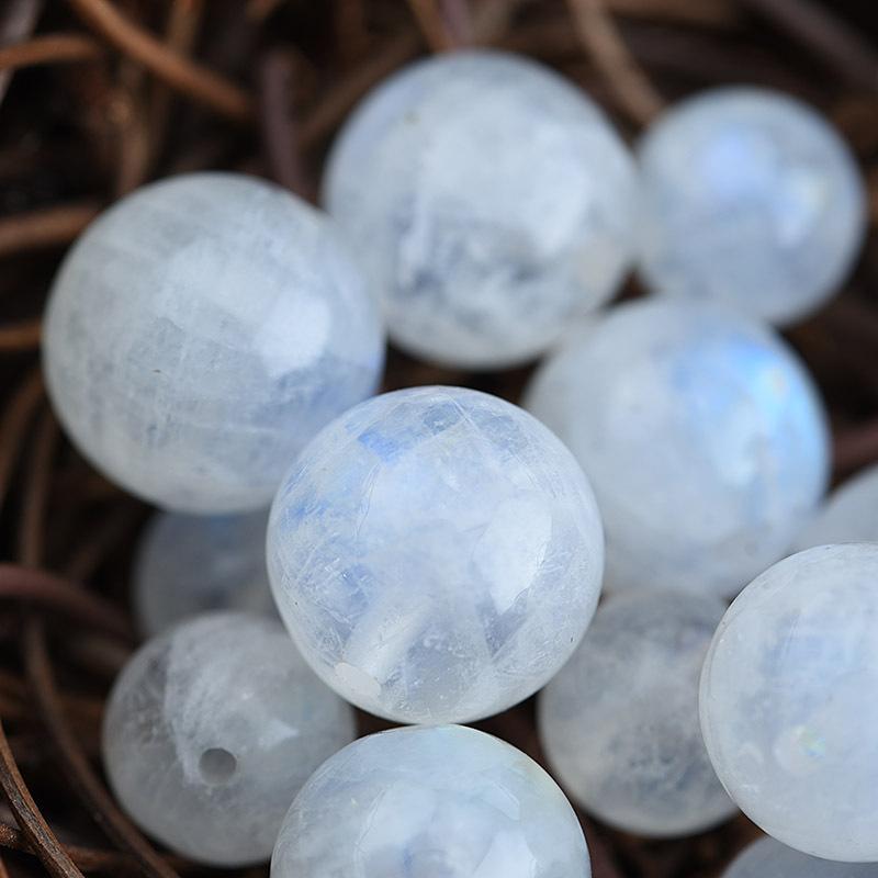 Hạt đá mặt trăng moonstone dùng làm sản phẩm handmade DIY