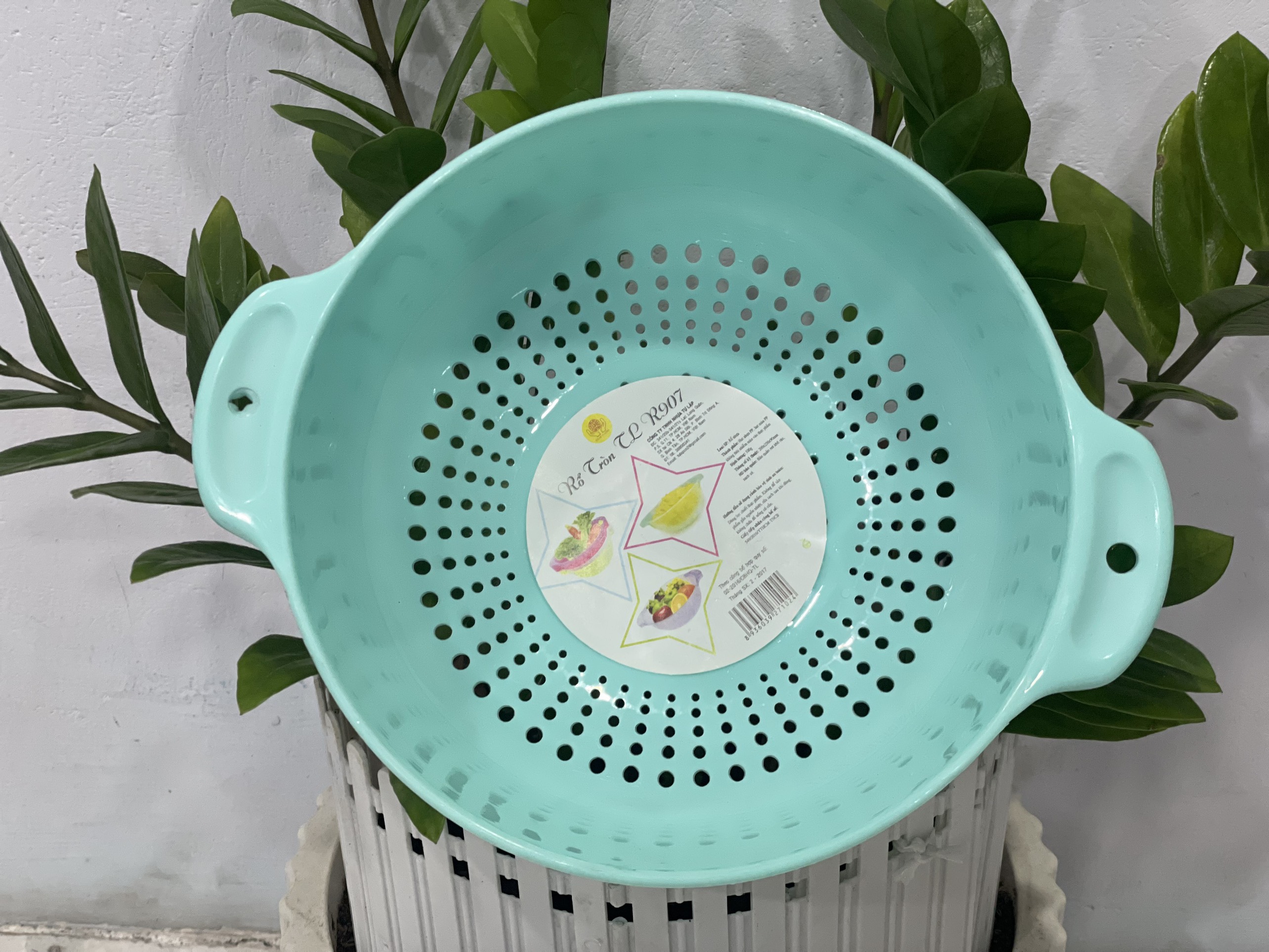 Rổ nhựa tròn TỰ LẬP TL907 - 20X25X9 CM