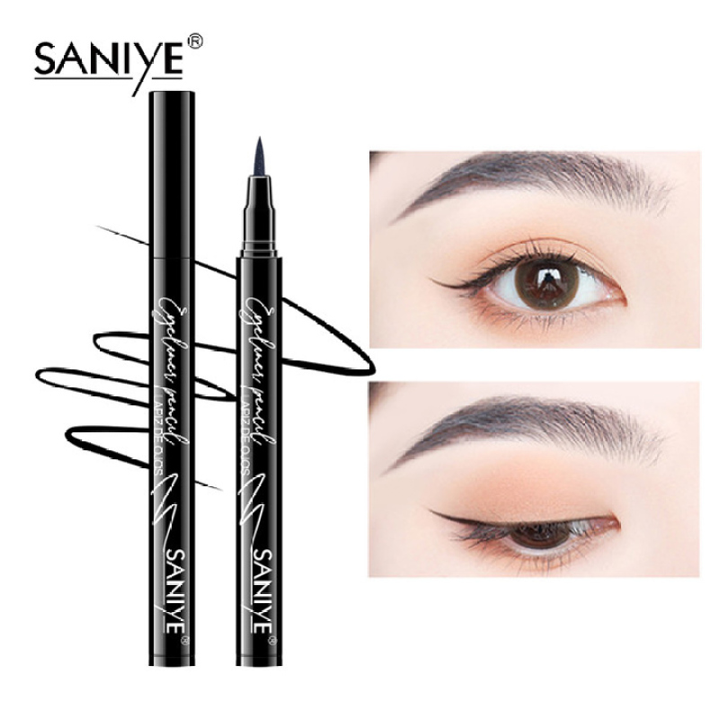 SANIYE Bút kẻ mắt dạng lỏng màu đen giữ màu lâu chống trôi mỹ phẩm dành cho mắt mã M412 - INTL giá rẻ