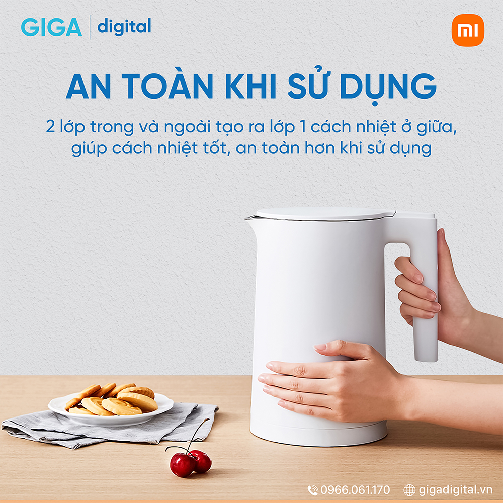 Ấm siêu tốc mijia/bình đun siêu tốc gen 2 xiaomi mijia 1.7l mjdsh04ym