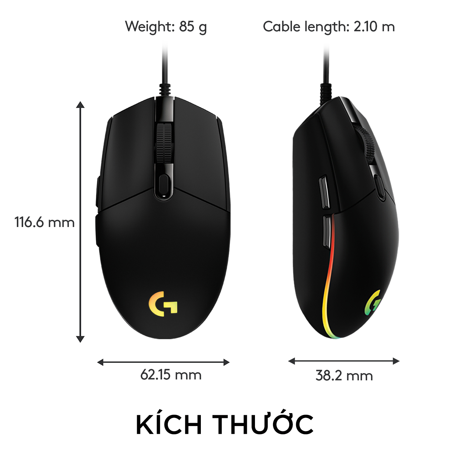 Chuột game Logitech G102 Gen 2 Lightsync