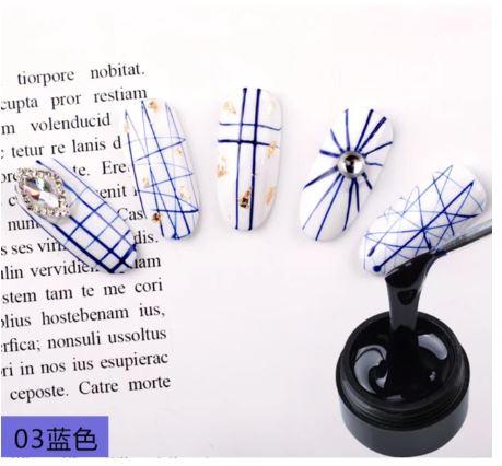 Sơn móng gel kiểu mạng nhện trang trí móng đủ màu [có video hướng dẫn]