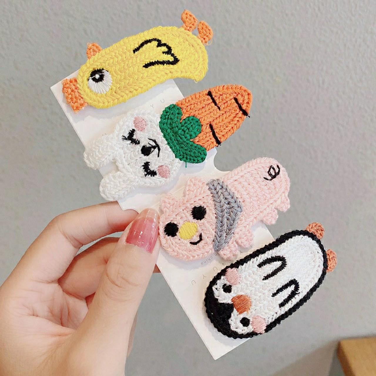 KẸP TÓC LEN HÌNH THÚ