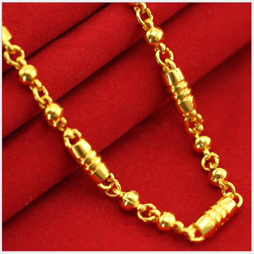 Dây Chuyền Nam Nữ Mạ Vàng 24k Cao Cấp ( DC - 1 ) - Dây Được Thiết Kế Sang Trọng - ITALY